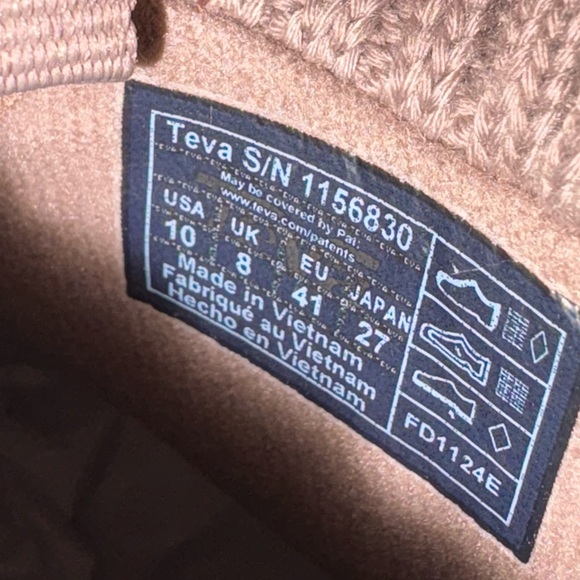 Teva Beige Quilted Ankle Boots - Picture 2 of 5